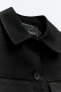 Фото #12 товара Короткая куртка с рубашечным воротником ZARA