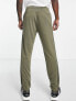 adidas Training Train Essentials 3 stripe joggers in khaki