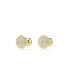ფოტო #2 პროდუქტის White, Gold-Tone Meteora Stud Earrings