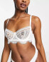 Фото #3 товара ASOS DESIGN Bridal Florence lace underwire bra with rickrack trim in white