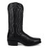 Фото #1 товара Dan Post Boots Wade Embroidered Square Toe Cowboy Mens Black Casual Boots DP335