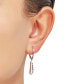 ფოტო #2 პროდუქტის Lab-Created Diamond Graduated Leverback Drop Earrings (1/3 ct. t.w.) in Sterling Silver