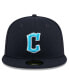 ფოტო #4 პროდუქტის Men's Navy Cleveland Guardians 2024 Father's Day 59FIFTY Fitted Hat