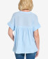 Фото #2 товара Women's Cotton Gauze Solid Popover Top