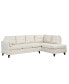 97.2" Modern Linen Fabric Sofa, L-Shaped Couch With Chaise Lounge, Sectional Sofa With One