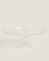 Фото #2 товара Glass serving dish with stand and a raised design