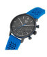 ფოტო #4 პროდუქტის Unisex Chrono Code One Chrono Blue Silicone Strap Watch 40mm