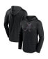 Фото #1 товара Men's Heather Black Alabama Crimson Tide Transitional Hoodie T-shirt