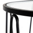 Вспомогательный стол 56 x 35,5 x 56 cm Стеклянный Чёрный Металл (2 штук)
