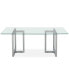Фото #4 товара Emila 78" Rectangle Glass Mix and Match Dining Table, Created for Macy's