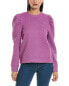 Фото #1 товара Топ с вышивкой рукавами пуфф FATE фиолетовый для женщин размер S