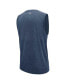 Фото #4 товара Men's Navy Denver Broncos Warm Up Sleeveless T-shirt