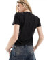 Фото #8 товара Calvin Klein Jeans monologo baby t-shirt in black