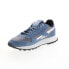 Фото #8 товара Reebok Classic Leather Mens Blue Suede Lace Up Lifestyle Sneakers Shoes