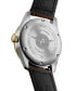 Men's Swiss Automatic Spirit Zulu Time Brown Leather Strap Watch 39mm