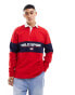 Фото #6 товара Polo Ralph Lauren Sport Capsule chest panel logo rugby shirt in red