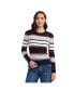 ფოტო #1 პროდუქტის Women's Crew Neck Rib Sweater with Button Detail