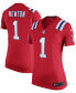 ფოტო #1 პროდუქტის Women's Cam Newton Red New England Patriots Alternate Game Jersey
