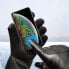 Фото #5 товара Rękawiczki zimowe do telefonu ze skóry PU ocieplane męskie czarne