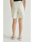 Фото #2 товара Women's Leeor Asymmetric Waist Denim Bermuda Shorts