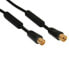 Фото #1 товара InLine Antenna Cable 2x shielded >85dB black 20m