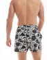 Фото #3 товара ASOS DESIGN swim shorts in short length in hand painted floral print