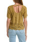 Madewell Creddo Linen-Blend Top Women's Green Xxs