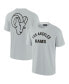 Фото #1 товара Men's and Women's Gray Los Angeles Rams Super Soft Short Sleeve T-shirt