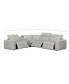 Фото #14 товара CLOSEOUT! Haigan 5-Pc. Leather "L" Shape Sectional Sofa with 3 Power Recliners, Created for Macy's