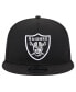 Men's Black Las Vegas Raiders Main Trucker 9FIFTY Snapback Hat