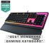 Фото #13 товара Roccat Magma Membrane RGB Gaming Keyboard with RGB Lighting (German Layout), Black