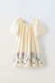 Фото #5 товара Платье с вышивкой и цветами из кружева кроше ZARA