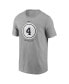 Фото #3 товара Men's Lou Gehrig Heathered Gray New York Yankees Cooperstown Collection Lou Gehrig Day Retired Number T-shirt