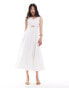 Closet London cut-out midaxi dress in ivory Бежевый, DE 34 - фото #2