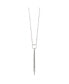 Фото #2 товара Chisel polished Circle with Tassel on a 23.5 inch Cable Chain Necklace