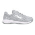 Fila Double Bounce 3 Pickleball Womens Grey Sneakers Athletic Shoes 5PM01803-07