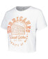 Women's White Miami Hurricanes Local Crop T-shirt