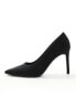 SEQWL pointed court shoes with stiletto heel in black