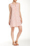 Фото #1 товара Max Studio Cutout Neck Striped Shift Dress 123665 Sz. M $98