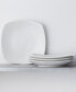 Фото #2 товара Swirl Square Dinner Plates, Set of 4