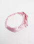 Фото #3 товара My Accessories bridesmaid pouch bag with eyemask / scrunchie / headband in pink