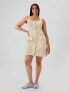 Utility Button Mini Dress