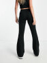 Vero Moda jersey flares with high waist in black