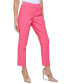 Women's Solid Slim-Fit Straight-Leg Trouser Pants