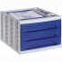 Modular Filing Cabinet Archivo 2000 Blue Grey polystyrene Plastic 34 x 30,5 x 21,5 cm