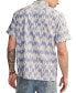 Men's Ikat Camp Collar Short Sleeve Shirt Blue Ikat, S - фото #2