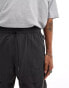 Фото #5 товара Brave Soul multi pocket tech cargo shorts in dark grey