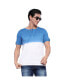 Фото #1 товара Men's Blue & White Ombre Henley T-Shirt