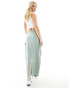 Фото #8 товара JDY cargo pocket maxi skirt in sage green