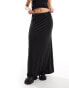 Фото #5 товара Weekday Signe drape midi skirt in black